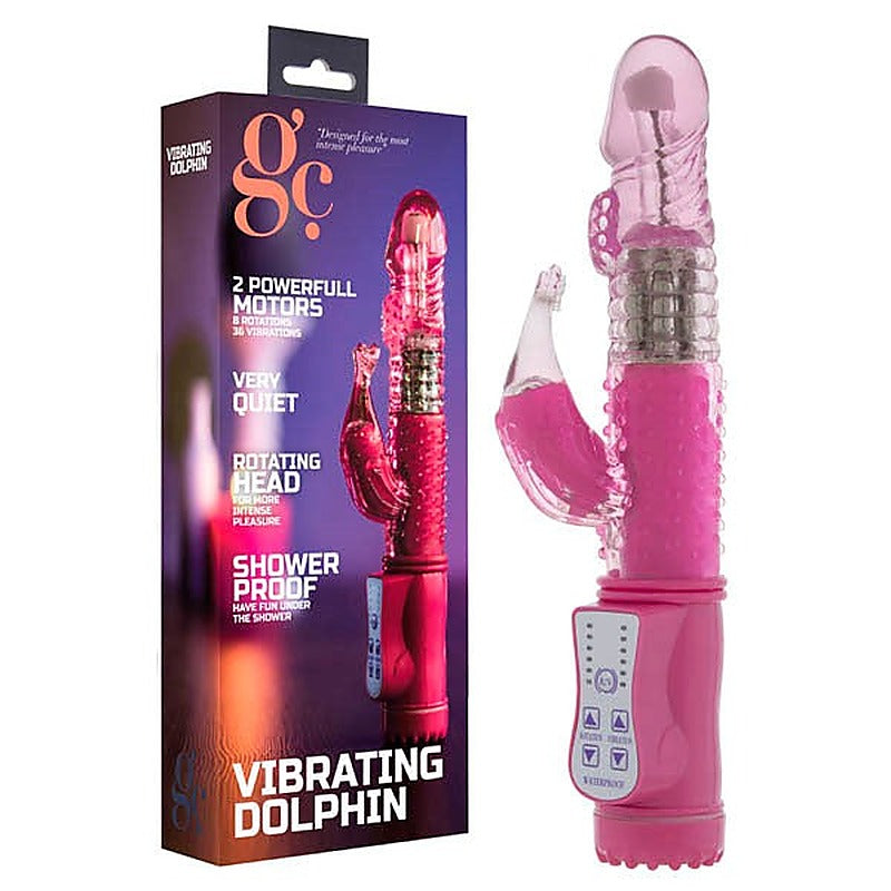 Dolphin Pearl Rabbit Style Vibrator by Shots Toys - Rabbit Vibrators