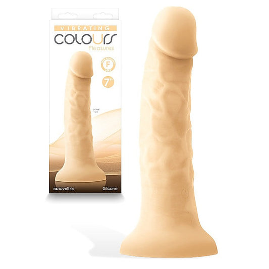 NS Novelties Colours Pleasures Realistic Silicone Dildo Flesh 17.8cm - Realistic Dildos