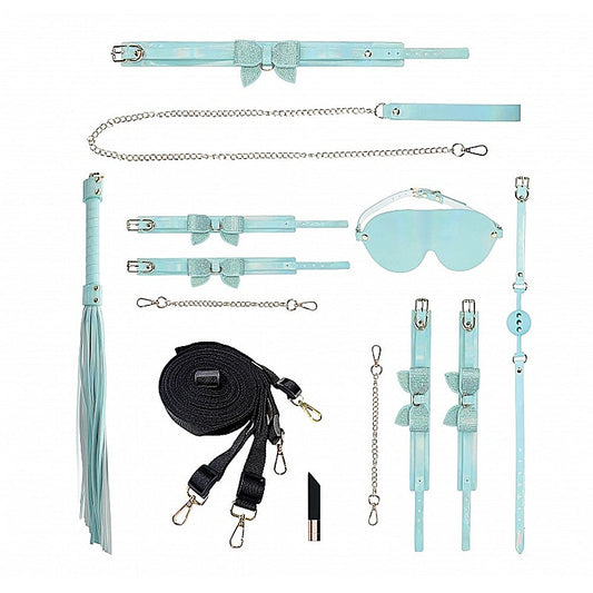 Shots Toys OUCH! Paris Collection 8 Piece Bondage Set with Bag - Bondage Kits