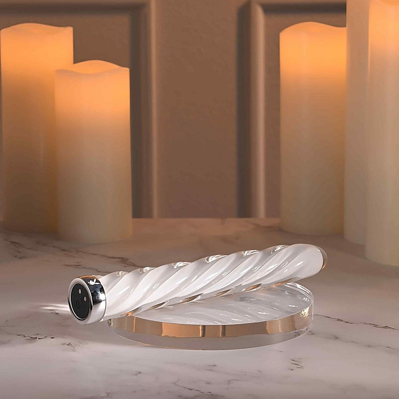 Playboy Pleasure IN A TWIST Glass Bullet Vibrator - Bullet Vibrators