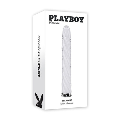 Playboy Pleasure IN A TWIST Glass Bullet Vibrator - Bullet Vibrators