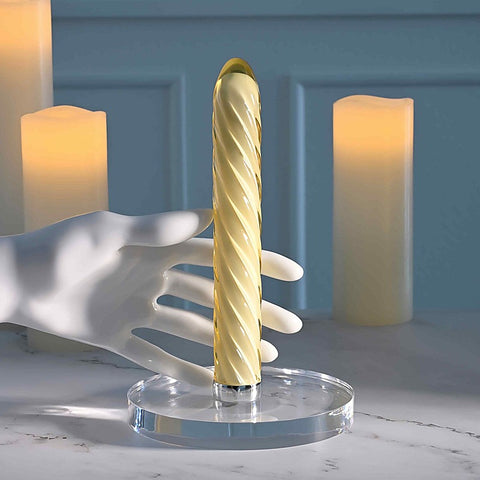 Playboy Pleasure TWIST OF FATE Glass Bullet Vibrator - Bullet Vibrators