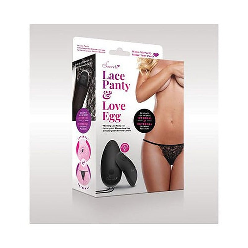 Secrets Scalloped Remote Controlled Lace Vibrating Panties - Remote Control Vibrators