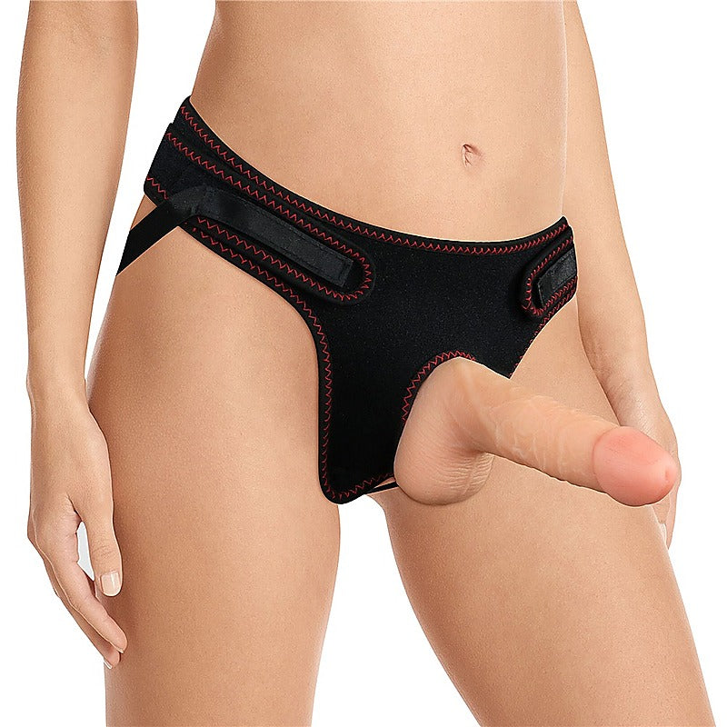 Easy Strap On Set Dildo Vanilla 7.5in by Lovetoy - Strap On Sextoys
