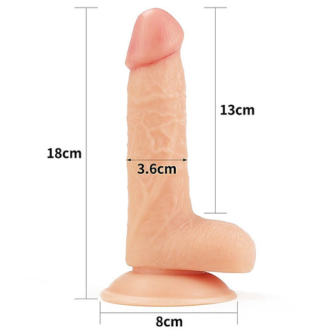 Easy Strap On Set Dildo Vanilla 7.5in by Lovetoy - Strap On Sextoys