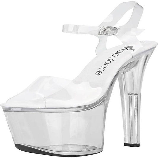 Lapdance Clear Platform Sandal With Quick Release Strap 7 inches Heel - Fancy Dress Ups