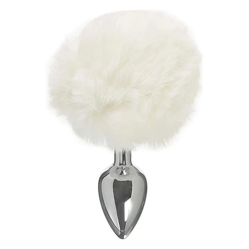 Tailz Seme Flexible White Bunny Tail Anal Plug - Butt Plugs