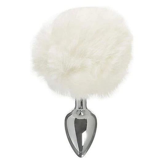 Tailz Seme Flexible White Bunny Tail Anal Plug - Butt Plugs