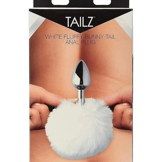 Tailz Seme Flexible White Bunny Tail Anal Plug - Butt Plugs