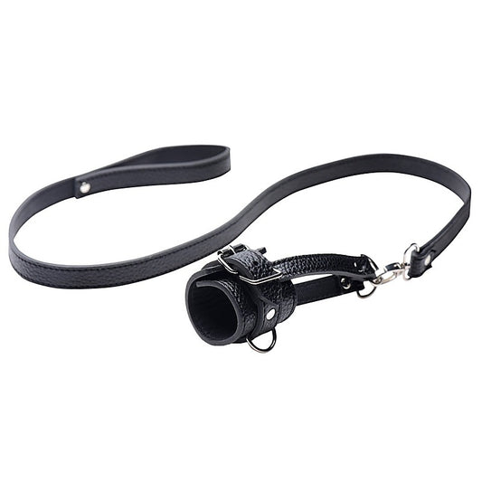 Strict Adjustable Ball Stretcher With Leash - Ball and Cock Toys
