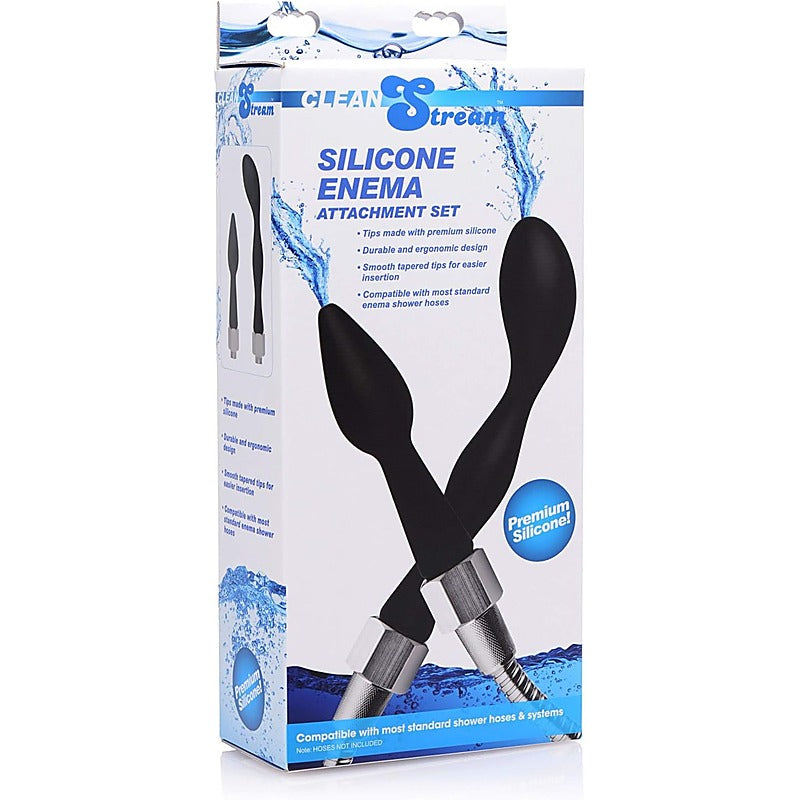 CleanStream Silicone Enema Attachment Set by XR Brands - Enemas and Douches