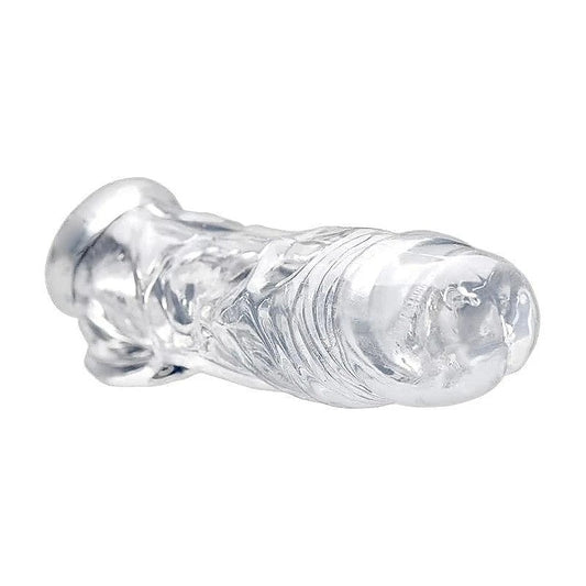Size Matters Realistic Penis Enhancer and Ball Stretcher Flesh - Pumps, Extenders and Sleeves