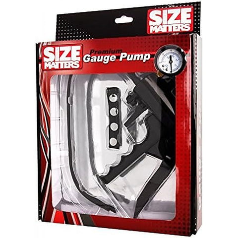 Size Matters Premium Gauge Penis Pump by XR Brands - Penis Pumps And Stretchers