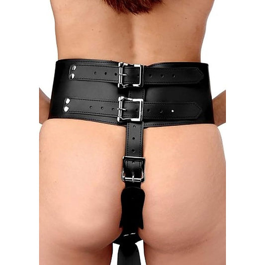 Strict Forced Orgasm Wand Holder Bondage Belt