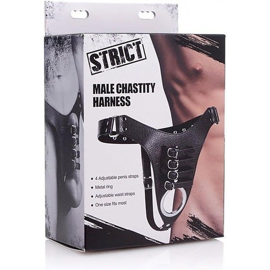 Strict Male Chastity Harness