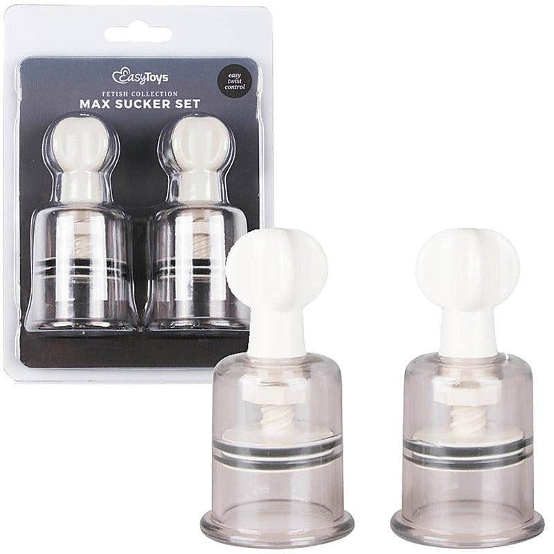 Nipple and Clit Suckers Large by Easytoys - Nipple and Clit Clamps
