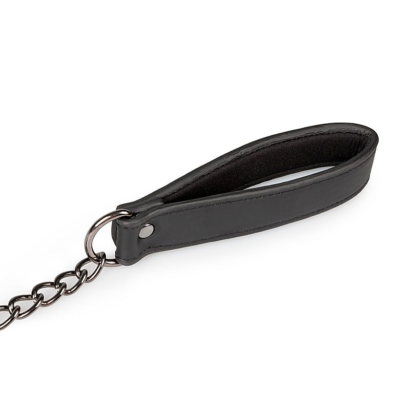 Collar With Nipple Chains by Easytoys - Collars and Leads