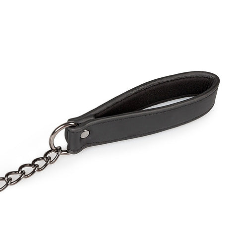 Collar With Nipple Chains by Easytoys - Collars and Leads