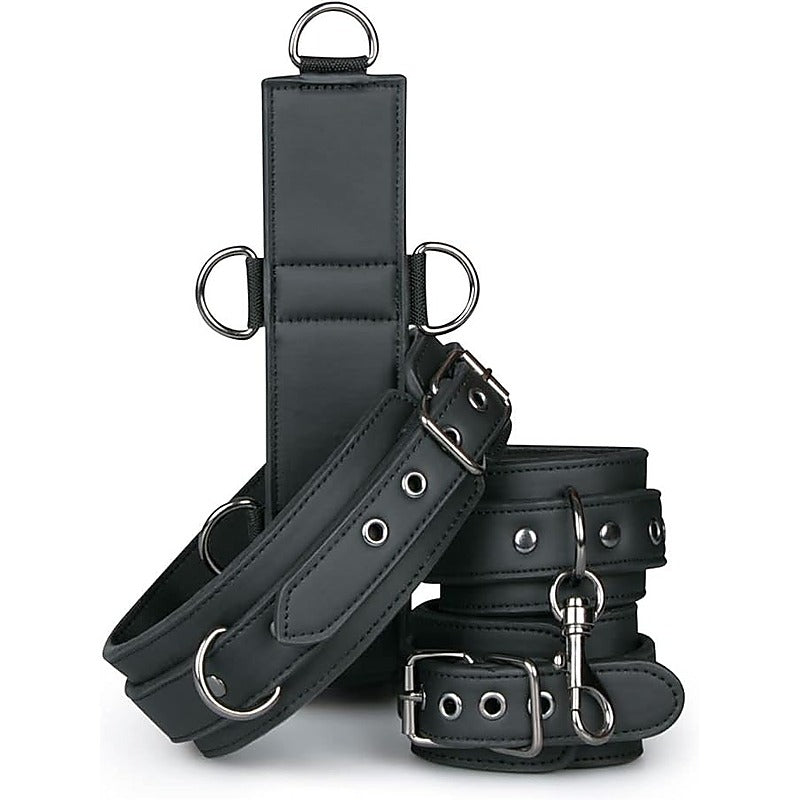 Premium BDSM Neck & Wrist Restraint by Easytoys - Cuffs And Restraints