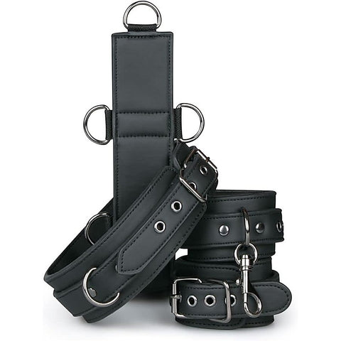 Premium BDSM Neck & Wrist Restraint by Easytoys - Cuffs And Restraints