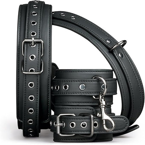 Fetish Collection Bondage Thigh and Wrist Cuff Set - Cuffs And Restraints