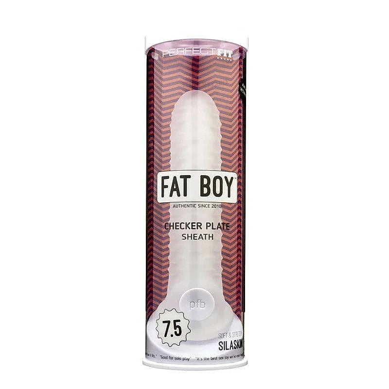 Perfect Fit Fat Boy Checker Plate Cock Sheath - Pumps, Extenders and Sleeves