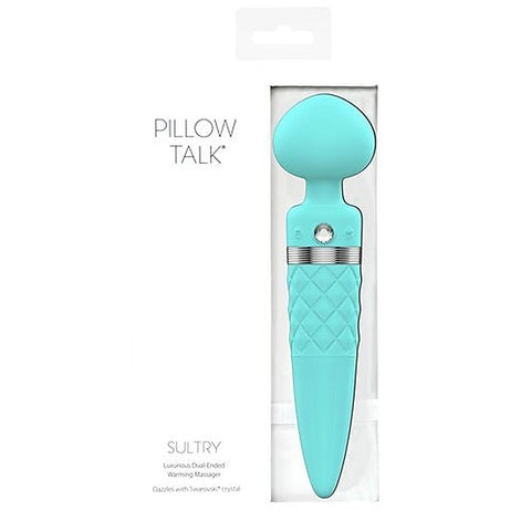 Pillow Talk Sultry Dual Ended Warming Body Wand Massager - Body Wands