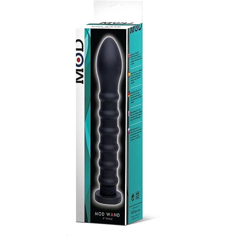 Professional Body Wand Ribbed Black by MOD - Body Wands