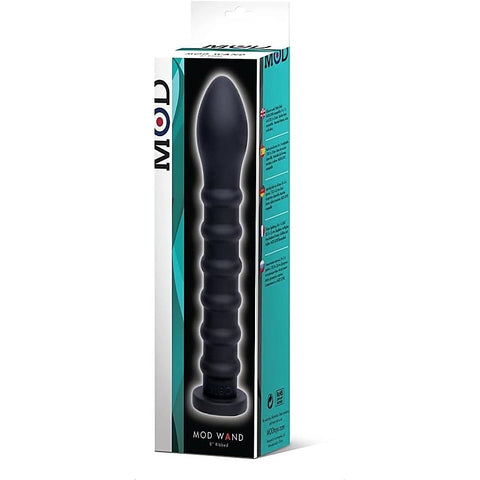 Professional Body Wand Ribbed Black by MOD - Body Wands