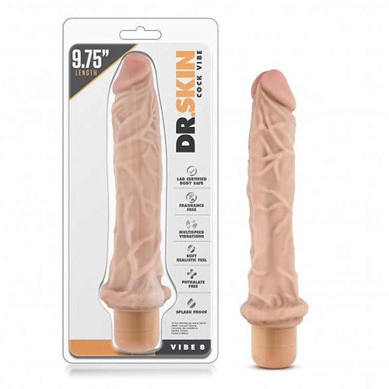 Dr. Skin Cock Vibe 8 by Blush Novelties - Vibrating Dildos