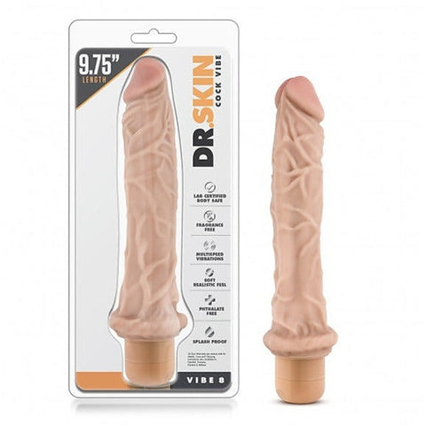 Dr. Skin Cock Vibe 8 by Blush Novelties - Vibrating Dildos