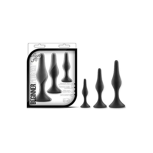 Luxe Beginner Butt Plug Kit Black - Butt Plugs