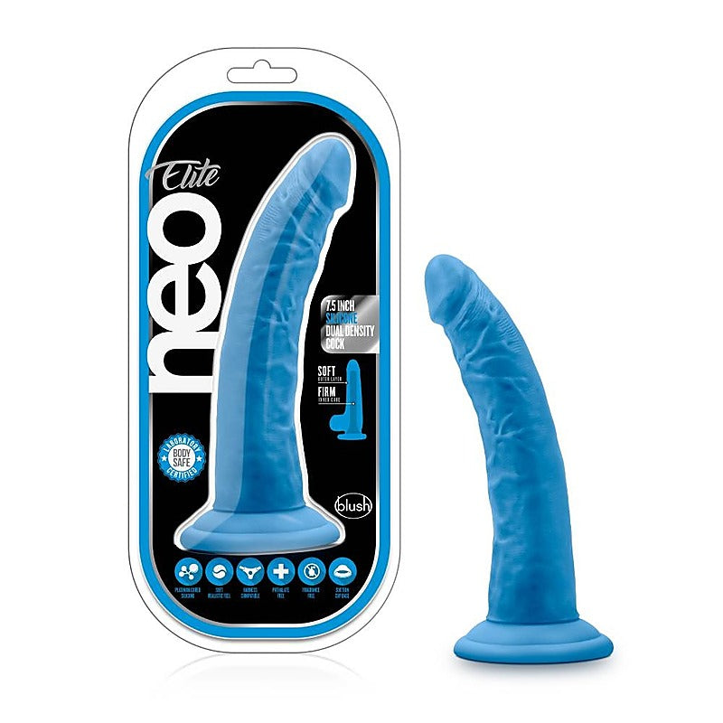 Neo Elite 7.5 inch Silicone Dual Density Realistic Cock - Realistic Dildos