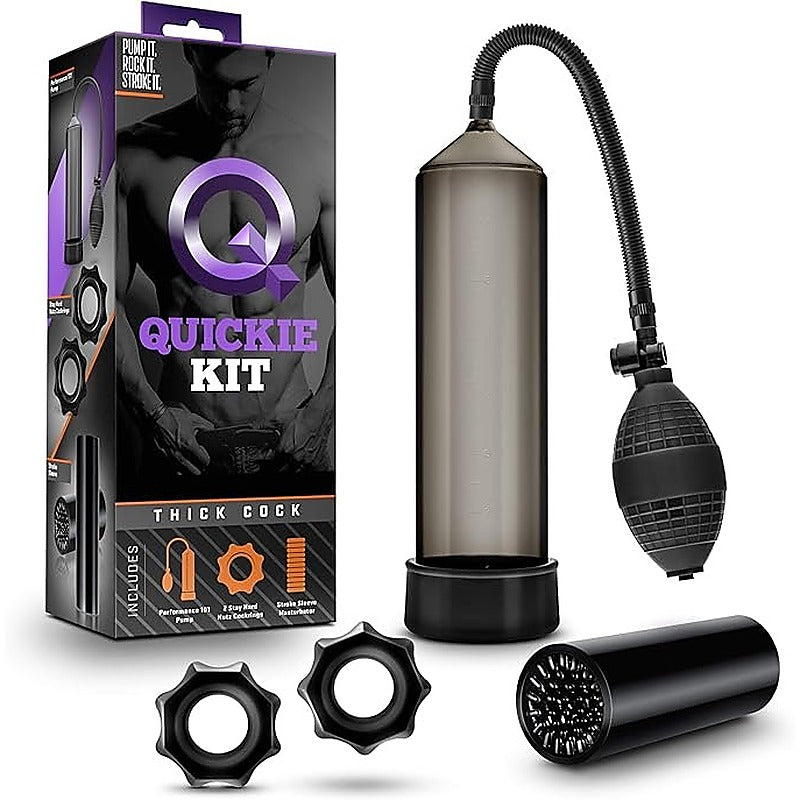 Quickie Kit Thick Cock Penis Pump Set by Blush Novelties - Penis Pumps And Stretchers