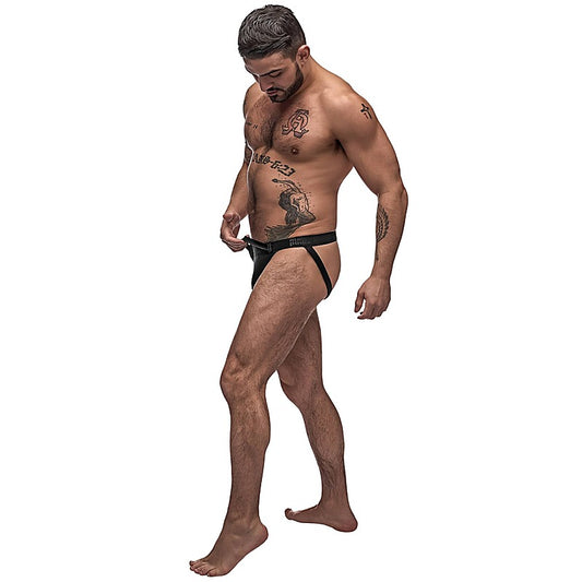Male Power Grip and Rip Off Mens Jock Black