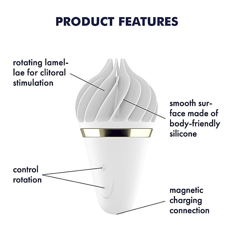Sweet Treat Lay On Clitoral Vibrator by Satisfyer - Clit Ticklers and Pulsators