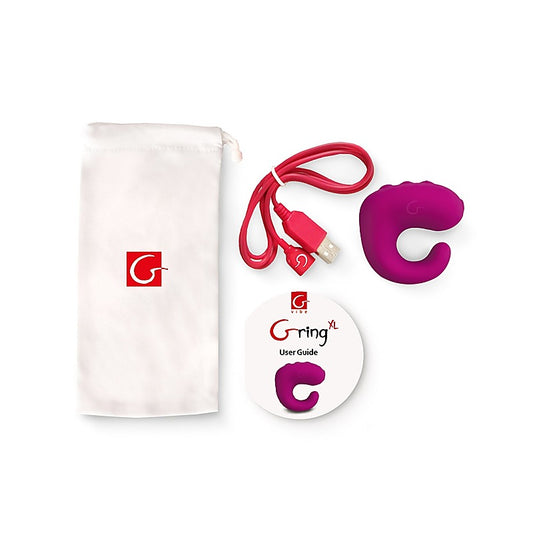 Gvibe Gring Remote Control Finger Vibrator XL Sweet Raspberry