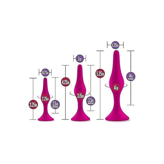 Luxe Beginner Butt Plug Kit Pink - Butt Plugs