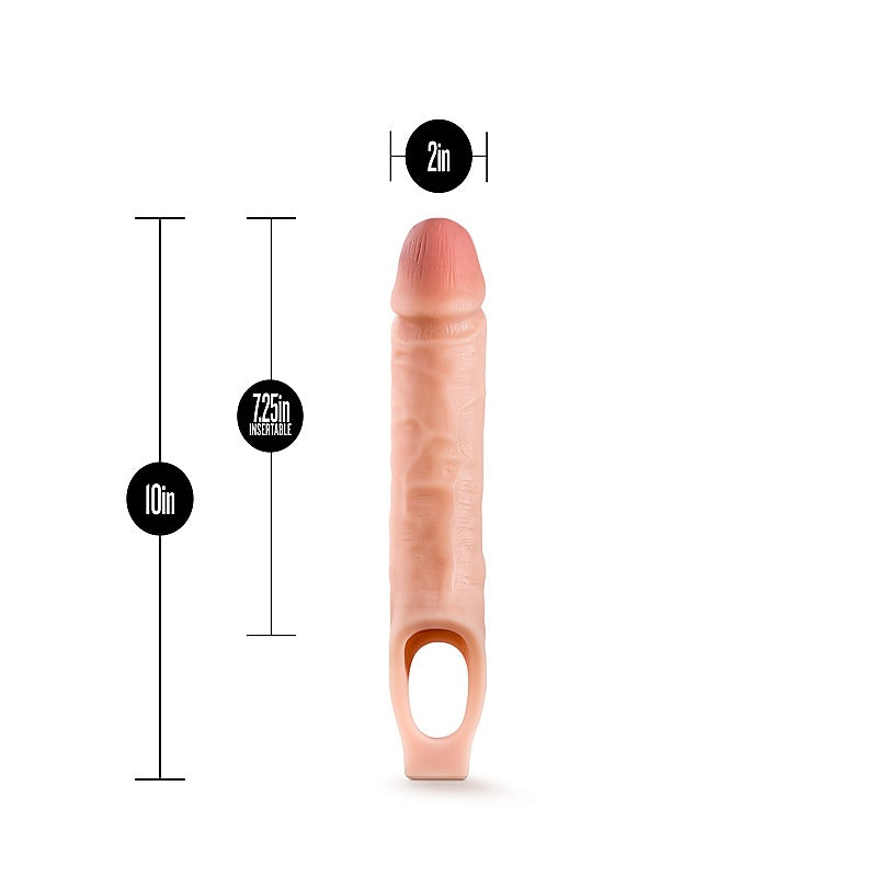 Performance Cock Sheath Penis Extender Vanilla - Pumps, Extenders and Sleeves