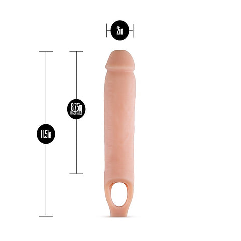 Performance Cock Sheath Penis Extender Vanilla - Pumps, Extenders and Sleeves