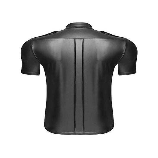 Noir Handmade Mens Sexy And Elegant Shirt With Front Pockets