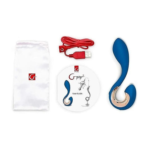 Gpop2 Indigo Anatomic Vibrator by Gvibe - Prostate Toys