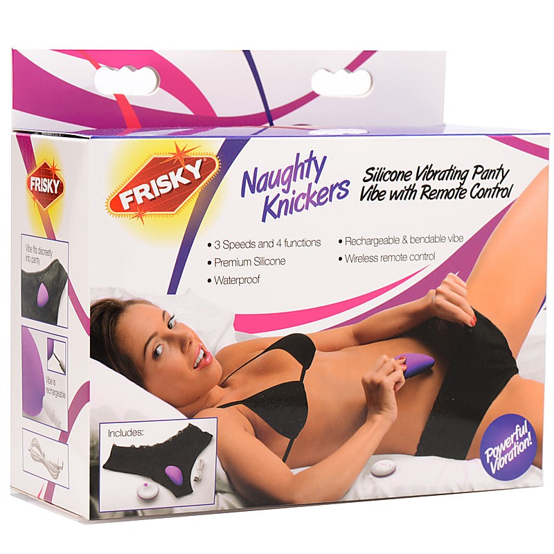 Naughty Knickers Silicone Remote Panty Vibe by XR Brands - Remote Control Vibrators