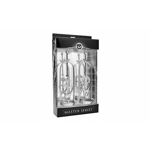 Stainless Steel Clover Clamp Nipple Stretcher by XR Brands - Nipple and Clit Clamps