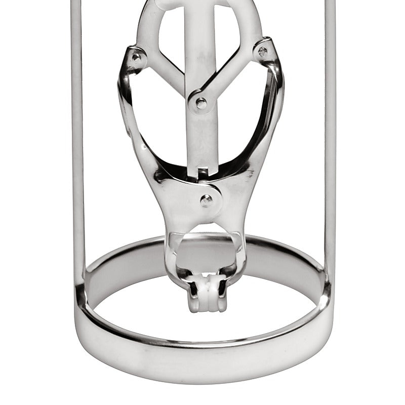 Stainless Steel Clover Clamp Nipple Stretcher by XR Brands - Nipple and Clit Clamps