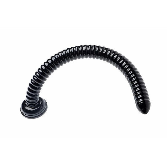 Hosed Ribbed Hose Suction Cup Anal Dildo 19 Inch - Anal Dildos