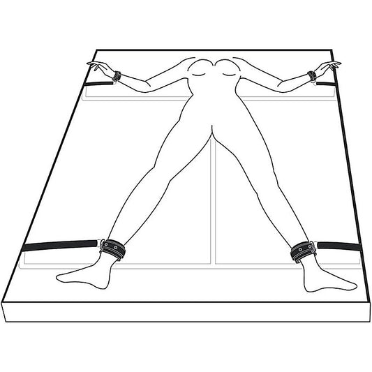 Fetish Collection Under Mattress Restraint Set