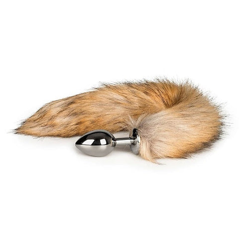 Fetish Collection Fox Tail No 2 Silver Butt Plug by Easytoys - Butt Plugs