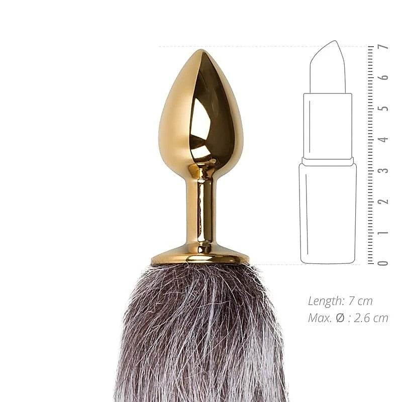 Fox Tail No 5 Gold Anal Plug by Easytoys - Butt Plugs