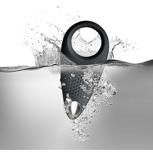 Rocks Off Empower Vibrating Cock Ring Black - Vibrating Cock Rings